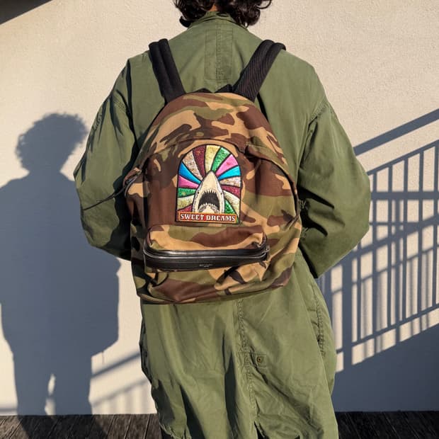 생로랑 by 에디슬리먼 샤크 카모 백팩