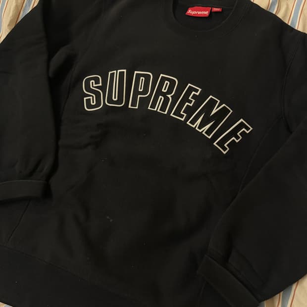 슈프림 아치로고 크루넥 M