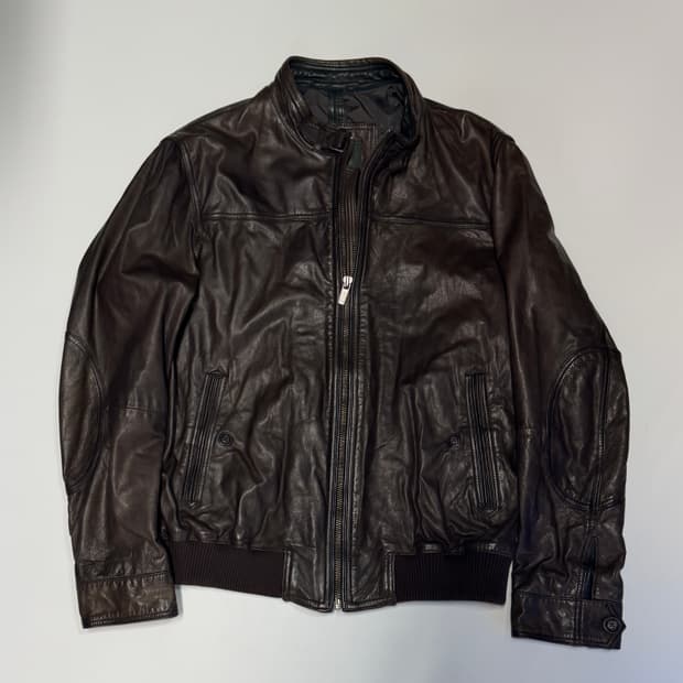 희귀!! 마시모두띠 리얼 소가죽 자켓