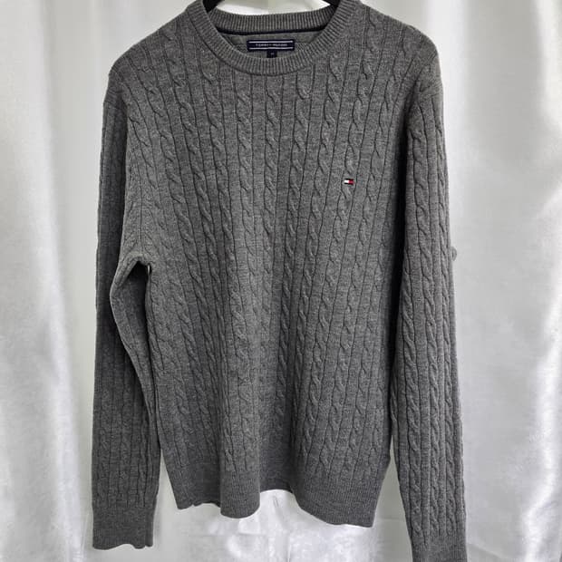 타미힐피거 케이블 니트 회색 (1601)