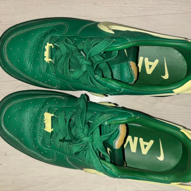 나이키 x 앰부쉬 에어포스1 로우 SP 파인 그린 앤 시트론 240