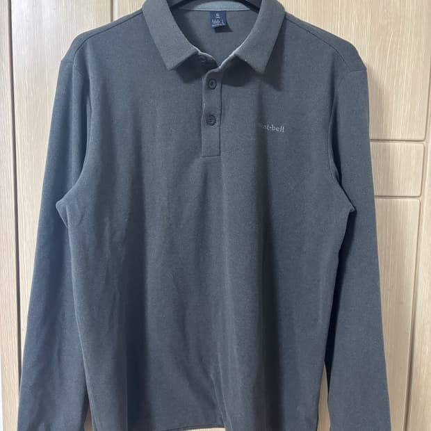 몽벨 긴팔 폴로티 차콜 XL