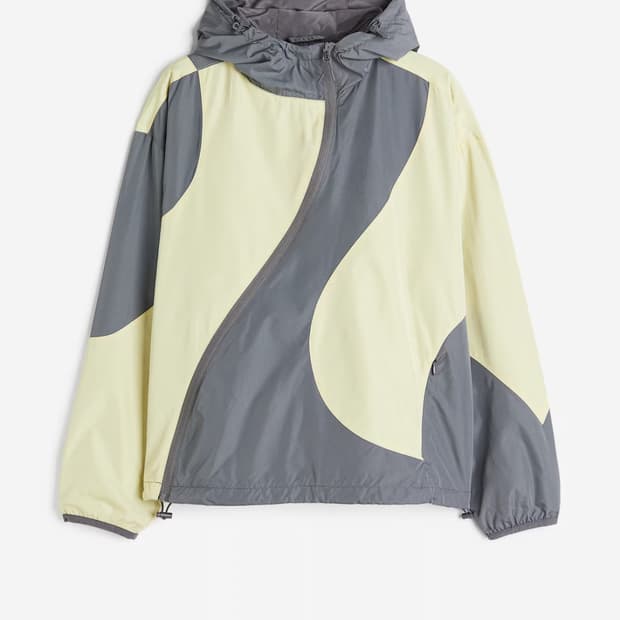 H&M 비대칭 지퍼 윈드브레이커