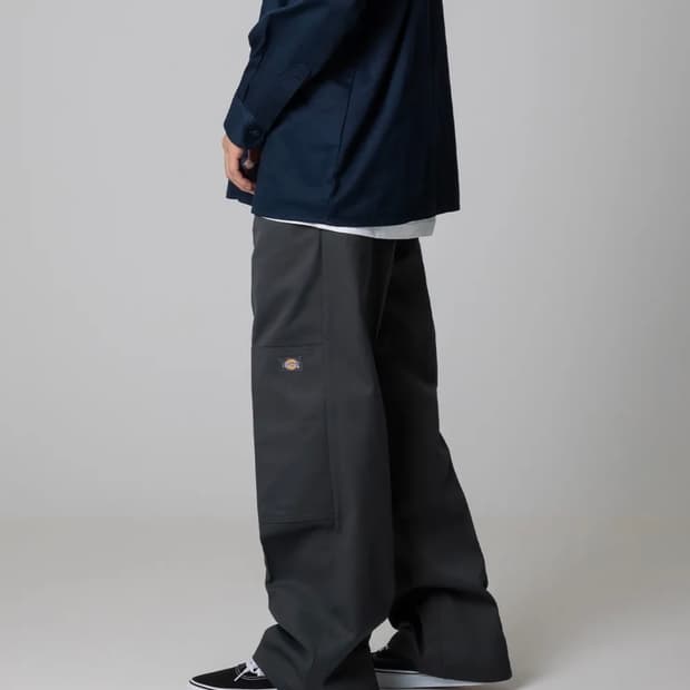 [28사이즈] 더블니 85283 루즈핏 워크팬츠 Charcoal