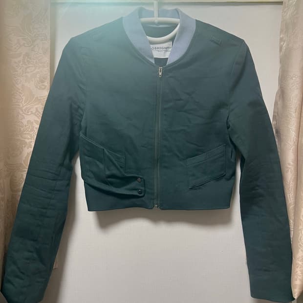 OSHIGH 그린 크롭 자켓