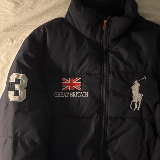 폴로 빅포니 브리튼 패딩 네이비 XL