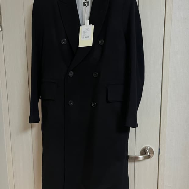 [2] 폴리테루 더블 브레스티드 코트 2.0 블랙