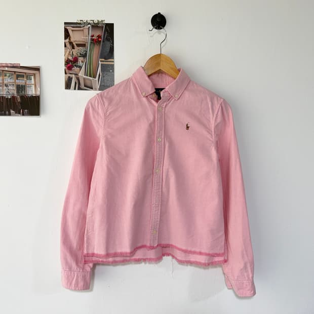 [M] 폴로 랄프로렌 커스텀 크롭 옥스포드셔츠