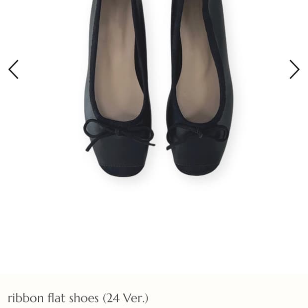 페이보릿띵스 리본 플랫 슈즈 ribbon flat shoes (24ver