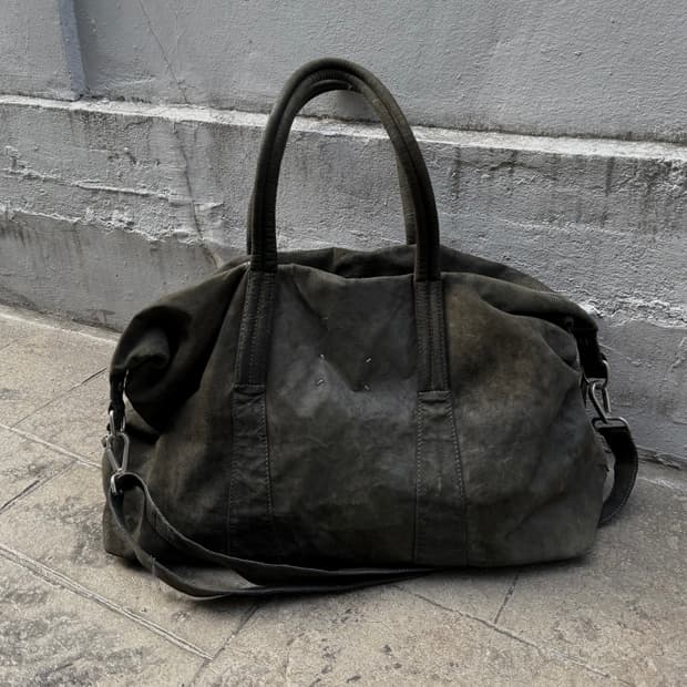 마틴 마르지엘라 아카이브 빈티지 레더 보스턴 백