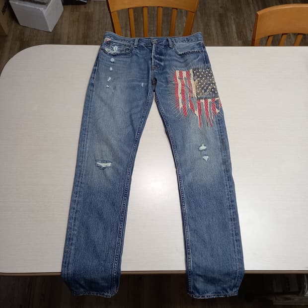 31-32 DENIM&SUPPLY R.L 슬림일자진 32-459
