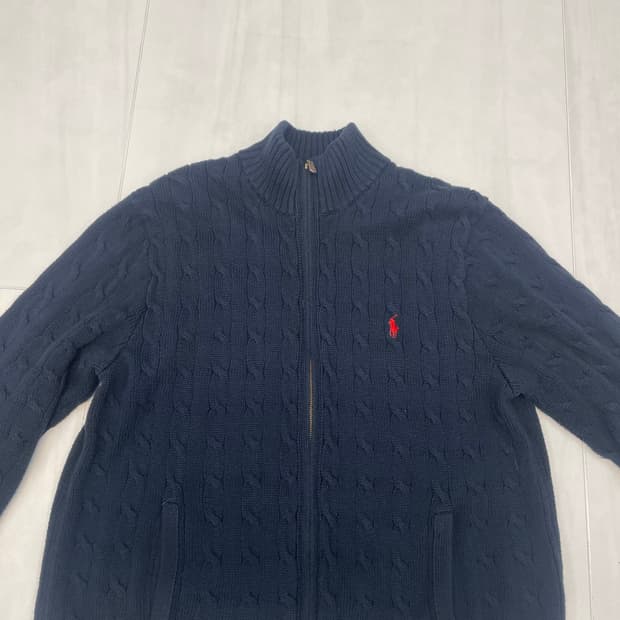 폴로 랄프로렌 니트 풀집업