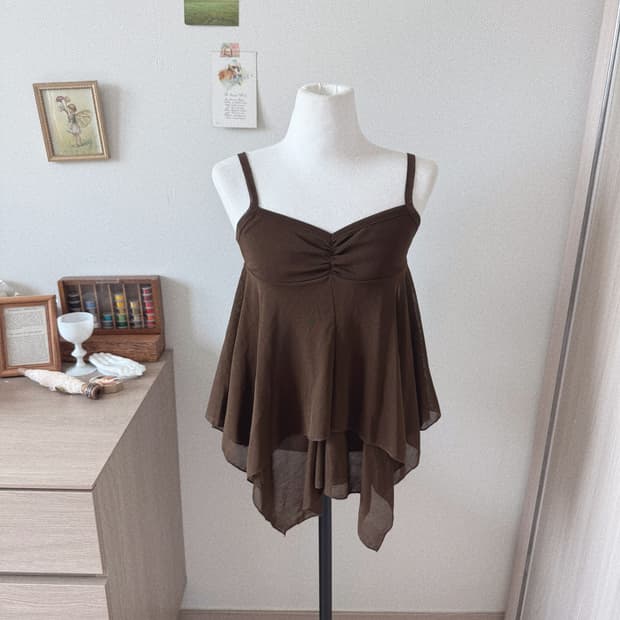 브라운 대장 슬리브리스 / 나시블라우스