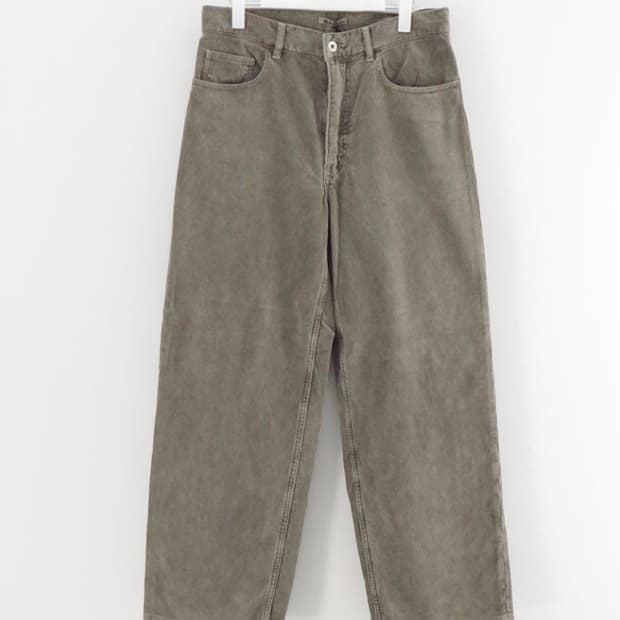 (5)오라리 25fw 코듀로이 와이드팬츠 5p 올리브브라운