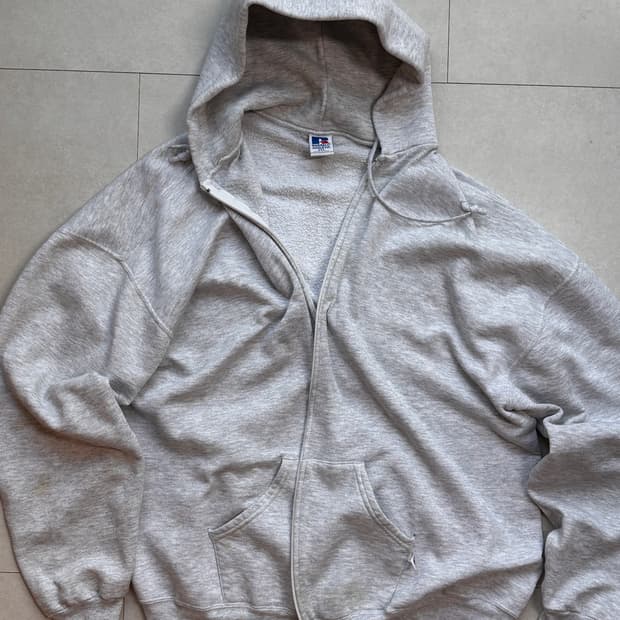 90s Made in USA 빈티지 러셀 후드 집업 XXL