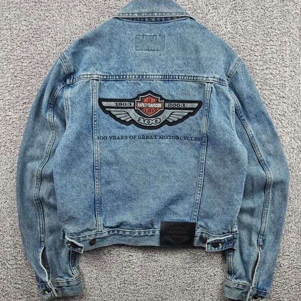 할리데이비슨 100주년 윙즈 데님 트러커 자켓 ( S ) / 11585