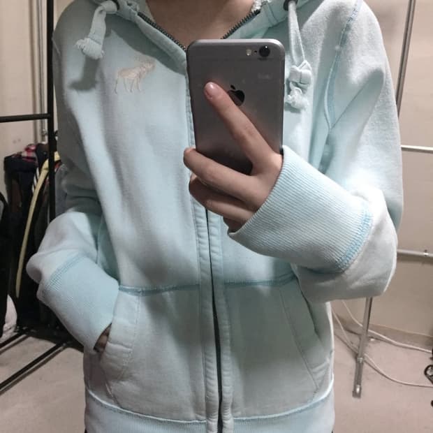 아베크롬비 소다 하늘 후드집업