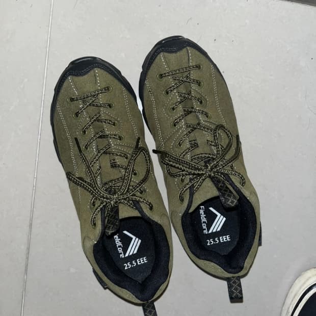 빈티지 고프코어 무드 트레킹화