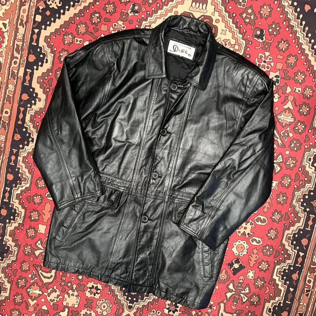 ( XL ) 가죽코트 가죽카코트 가죽자켓 빈티지가죽 가죽하프