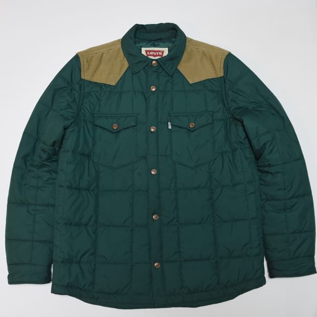 리바이스 퀼팅 패딩 셔츠 자켓 L