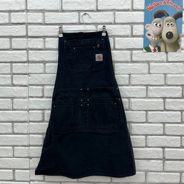 칼하트 펌 덕 에이프런 블랙 앞치마
