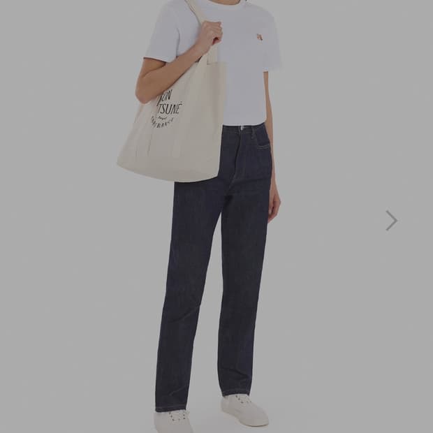 메종키츠네 폭스헤드 반팔 S _ 여성