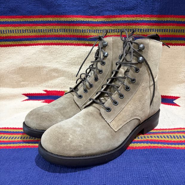 이태리 보모스 스웨이드 레이스업 부츠