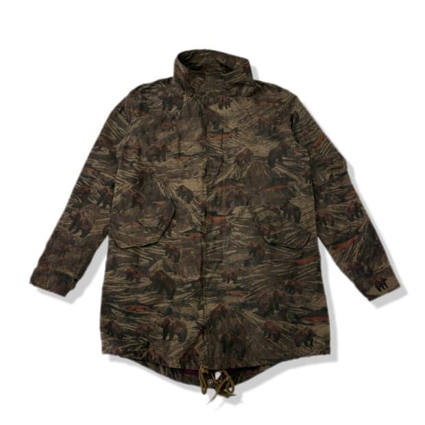 dresden wood parts bear print jacket