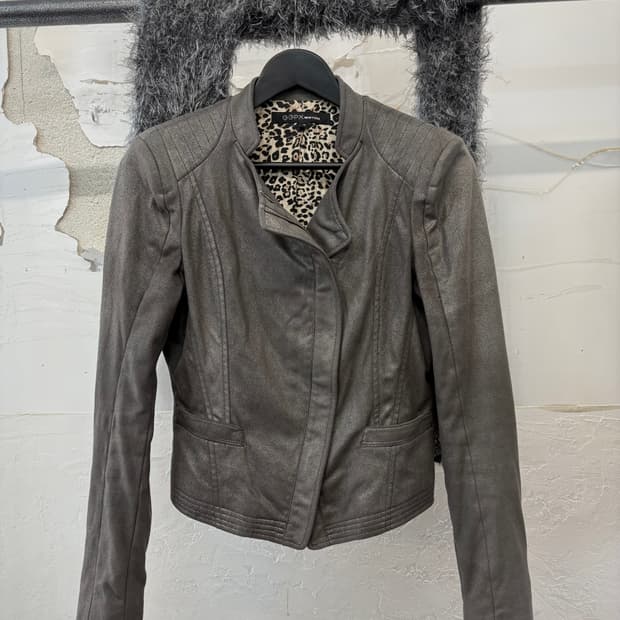 grey Diagonal Jacket