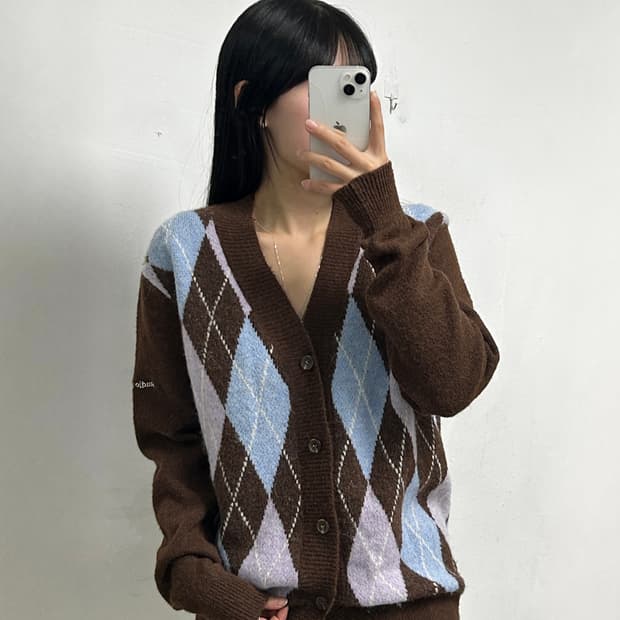 스튜디오앤파르크 아가일 가디건