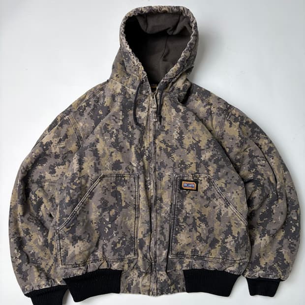 00s Digital Camouflage Hooded Jacket
