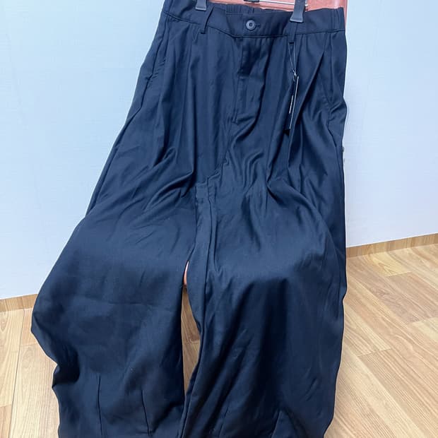 낫포너드 블랙 와이드 슬랙스