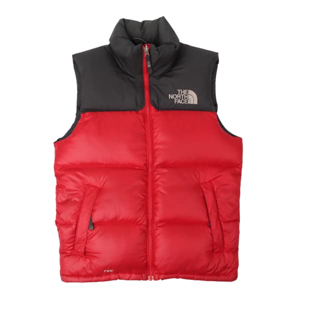 노스페이스 700 레드 구스다운 베스트 패딩조끼