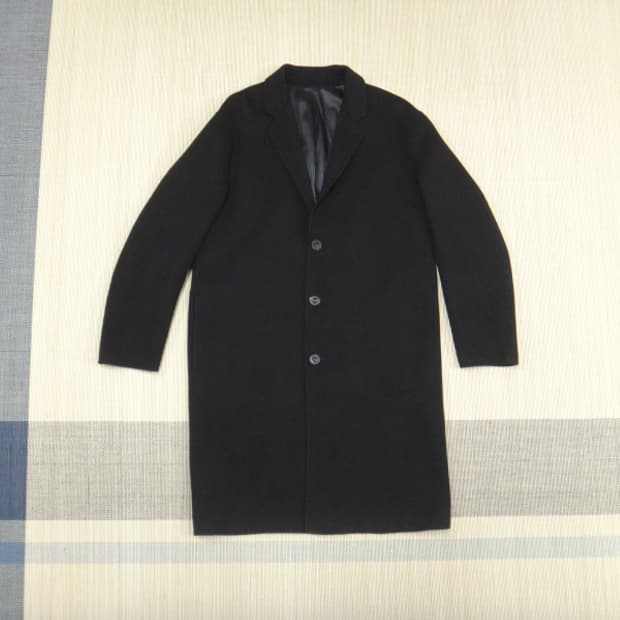 (46) 마마가리 MAMAGARI 울 캐시미어 혼방 코트