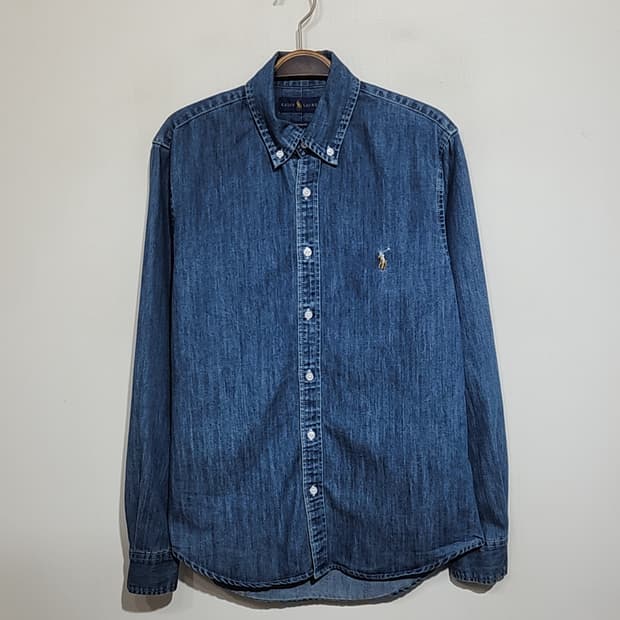 (L) 랄프로렌 폴로 청남방 중청 데님셔츠 청셔츠 