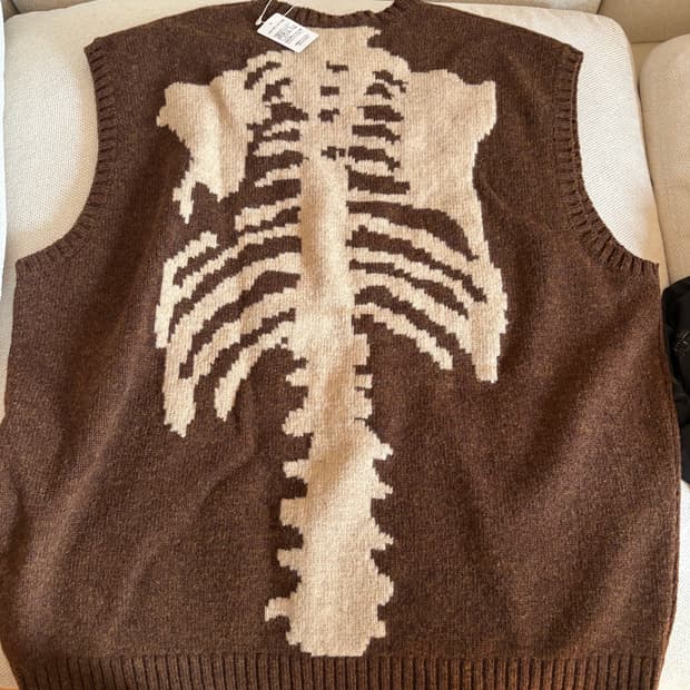 Kapital 5G Wool Bone Vest Brown 5사이즈
