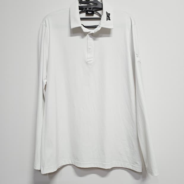 PXG 화이트 긴팔 폴로 티셔츠XL