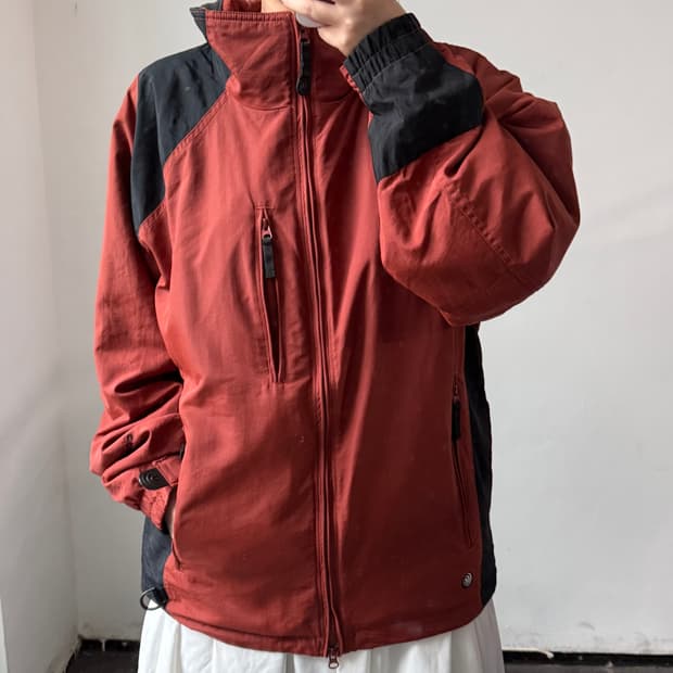 [M] 컬럼비아 오렌지브라운 바람막이