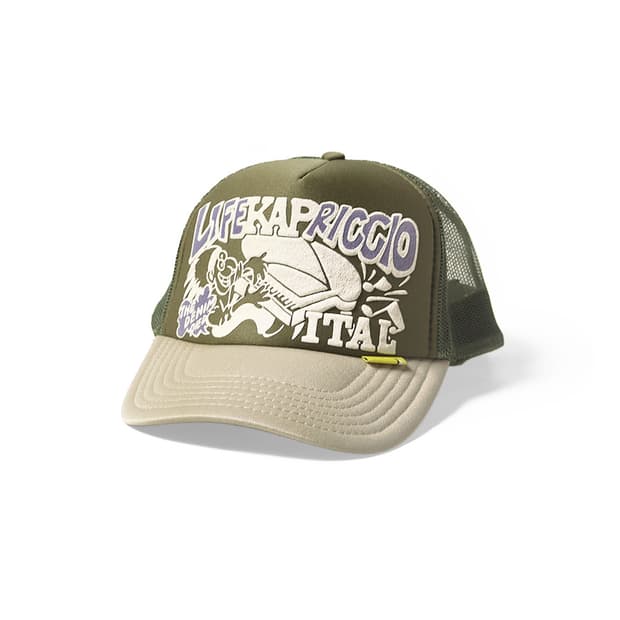 캐피탈 라이프 카프리치오 Pt 트러커 캡 카키 베이지 K2505XH535