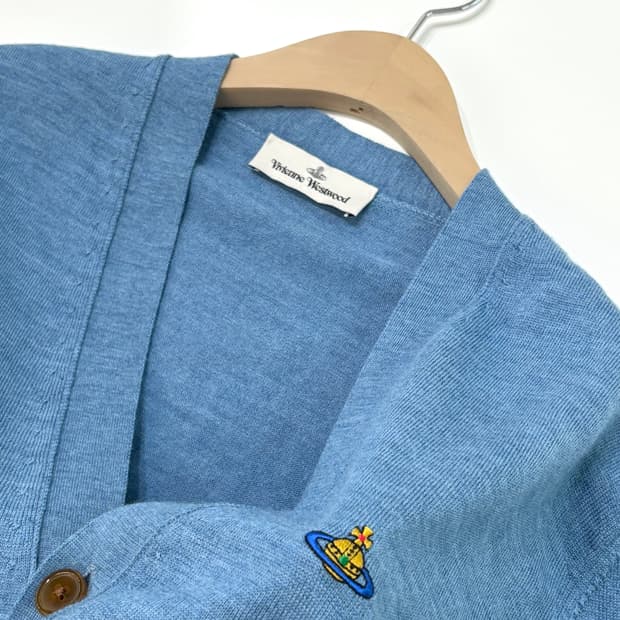 Vivienne Westwood 비비안웨스트우드 ORB 페일블루 가디건