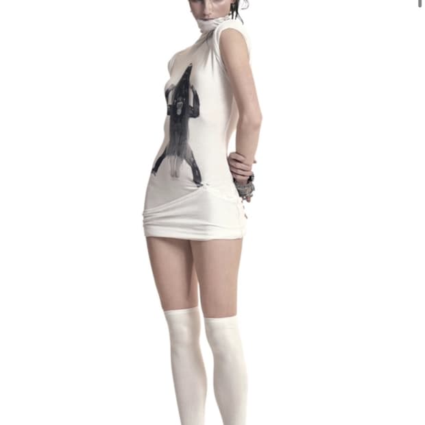 604service PRIMATE TURTLENECK DRESS