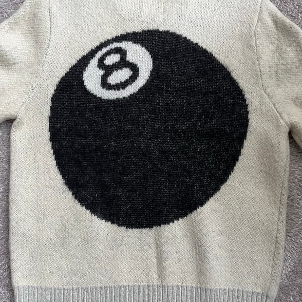 스투시 에잇볼 모헤어 니트