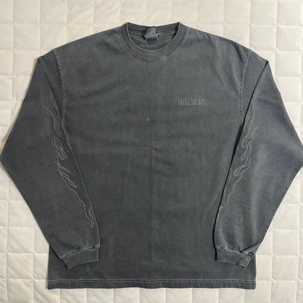 [S] 아웃스탠딩 모토사이클 롱슬리브 차콜