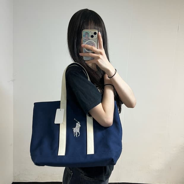 Polo Ralph Lauren Big Pony Navy Tote Bag