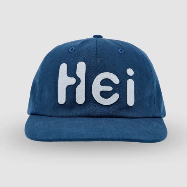 하이산 Hei 빅로고 펠트캡 블루