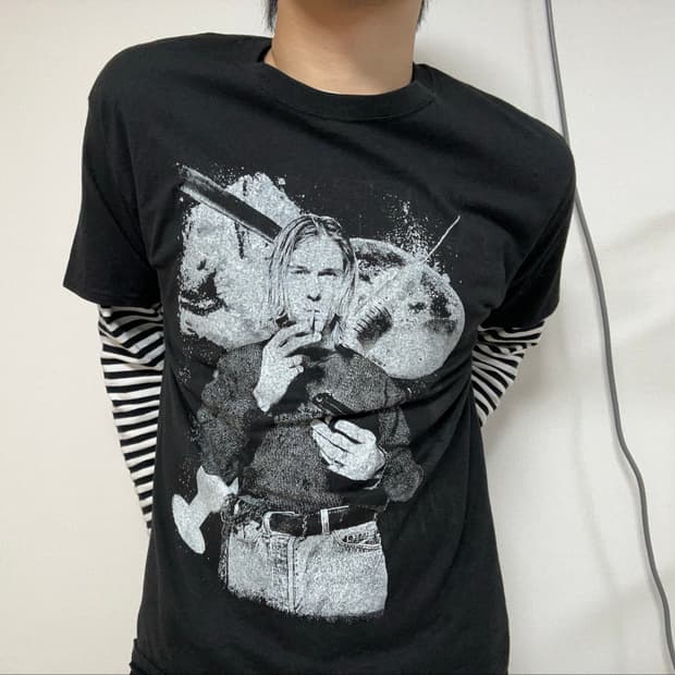 커트코베인 빈티지 티셔츠