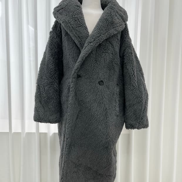 막스마라 테디베어 코트 그레이 L