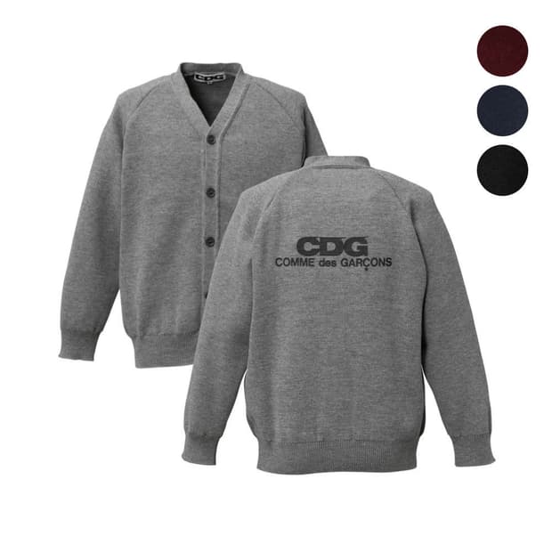 Cdg 백로고 가디건