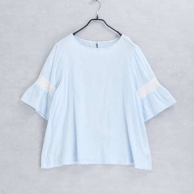 Lil nina _ flare sleeve cotton top