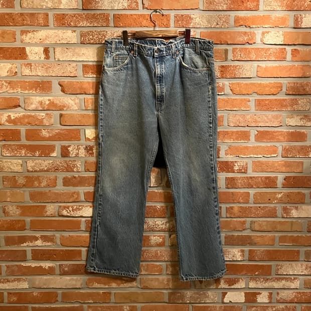 빅사이즈 90s USA 빈티지 리바이스 517 부츠컷 데님 팬츠